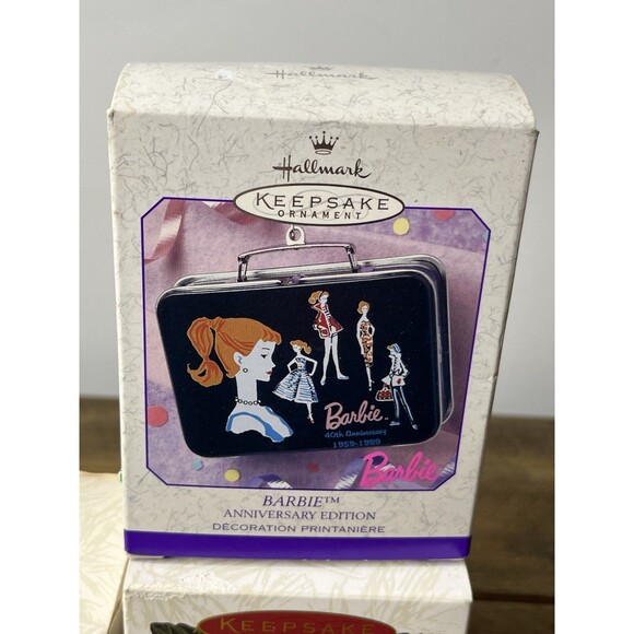4 Collectible Hallmark Keepsake Barbie Christmas Ornaments w/ Original Box - Picture 6 of 16